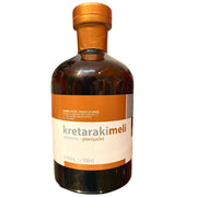 Cretan raki with a blend of wild mountain thyme and pine honeys, 500ml bottle, 25% alc vol