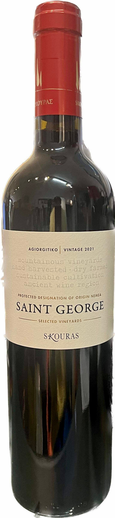 Skouras St George, Greek dry red wine, 100% aghiorgitiko, 2021, by Nemea