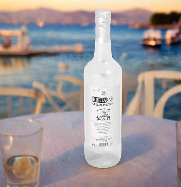 KretaRaki - Cretan Tsipouro or Tsikoudia - Greek Brandy Spirit from Crete  40% alcohol |  700ml