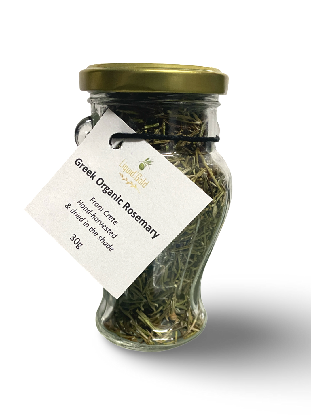 Cretan organic rosemary in glass amphora jar 30g