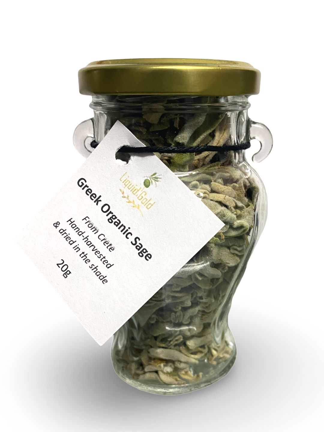 Cretan organic sage in glass jar, 20g