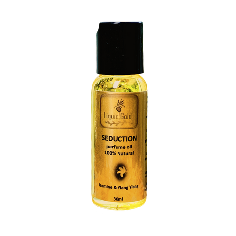 Seduction - perfume oil with essential oils of Jasmine and Ylang. 100% natural & alcohol free