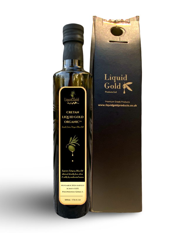 Greek Olive Oil Gift - A Premium Cretan Extra Virgin Olive Oil in gift box, 500 ml bottle