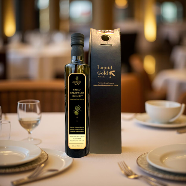 Greek Olive Oil Gift - A Premium Cretan Extra Virgin Olive Oil in gift box, 500 ml bottle