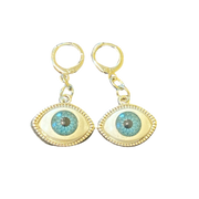 Evil Eye Earrings in stainless steel