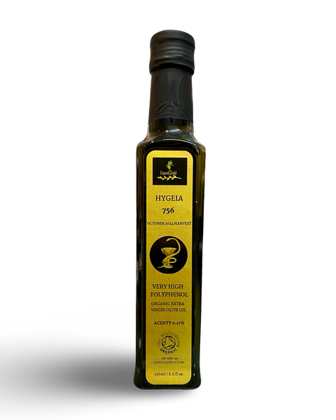 Very high polyphenol organic Greek extra virgin olive oil, Greek, October 2024 harvest, limited edition, very low acidity of 0.17%