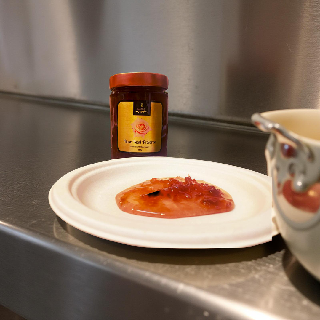Confiture traditionnelle de pétales de rose de Chios