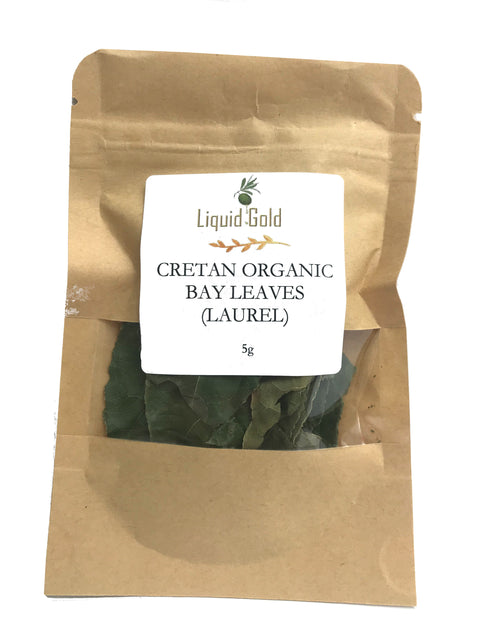 Cretan organic  bay leaves in sachet