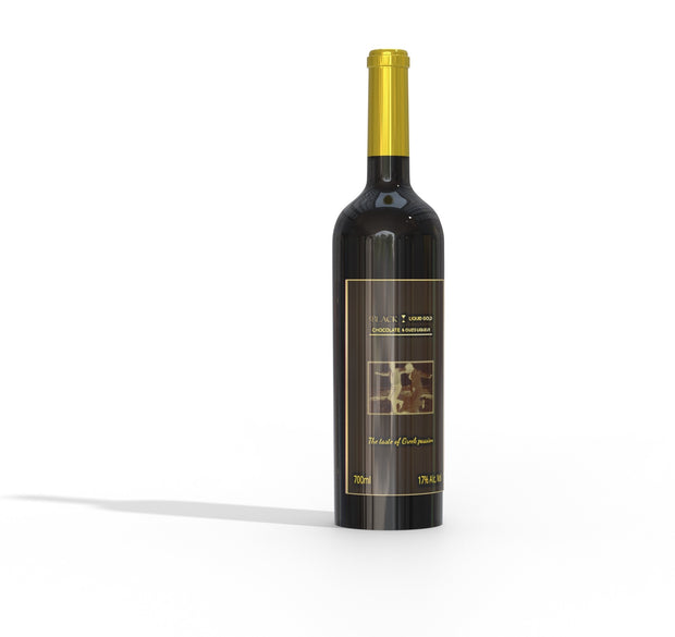 Chocolate and Ouzo Greek liqueur - Black Liquid Gold, 700ml