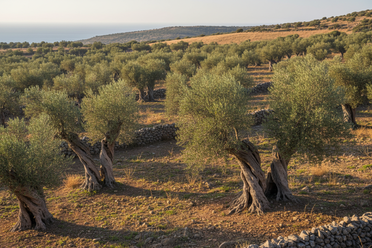 cretan. olive grove