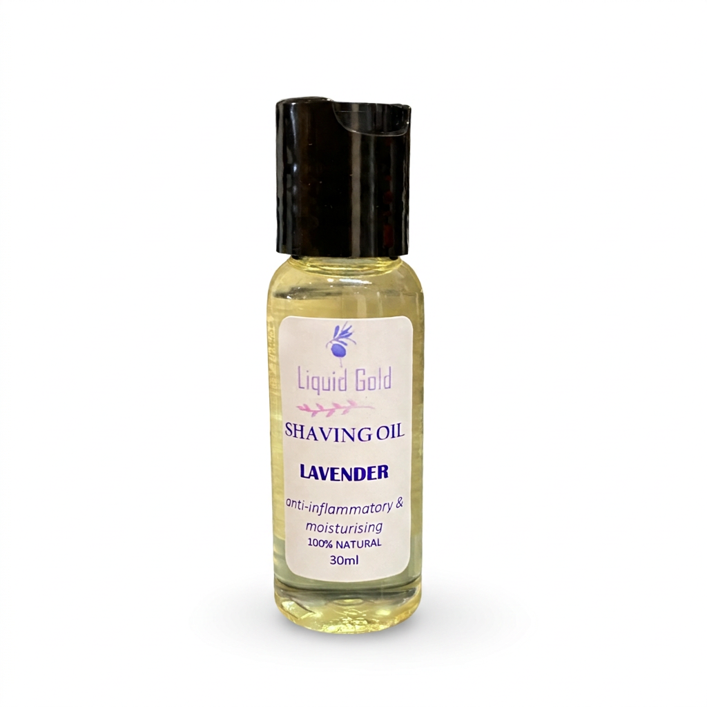 Lavender shaving oil clean-up preview