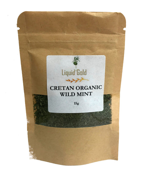 Cretan organic wild mint in sachet 15g