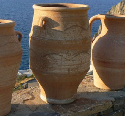 Cretan ceramic popt, pithari 60cm, centre of image