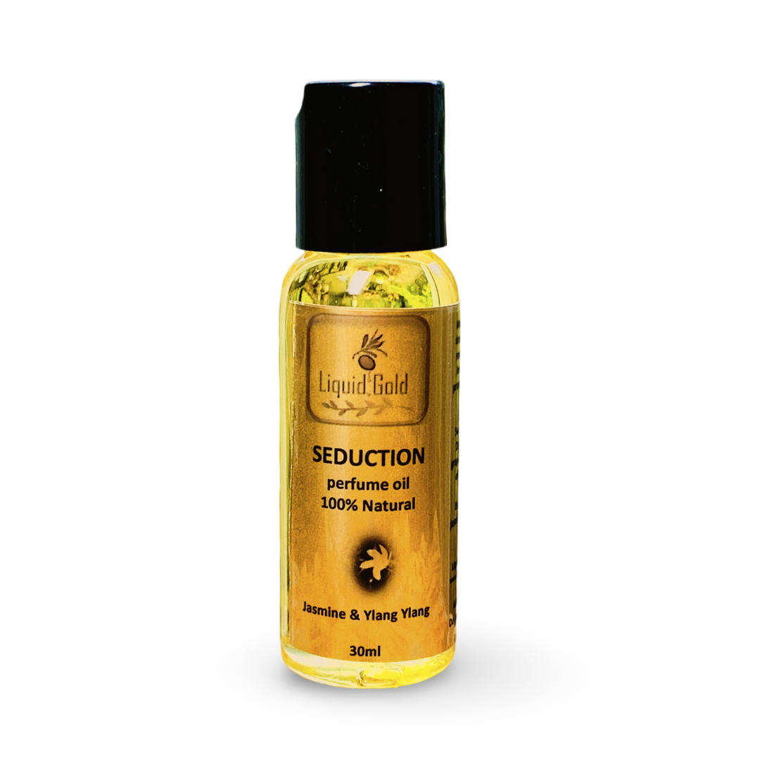 Liquid Gold all natural perfume oil, Seduction, jasmine based