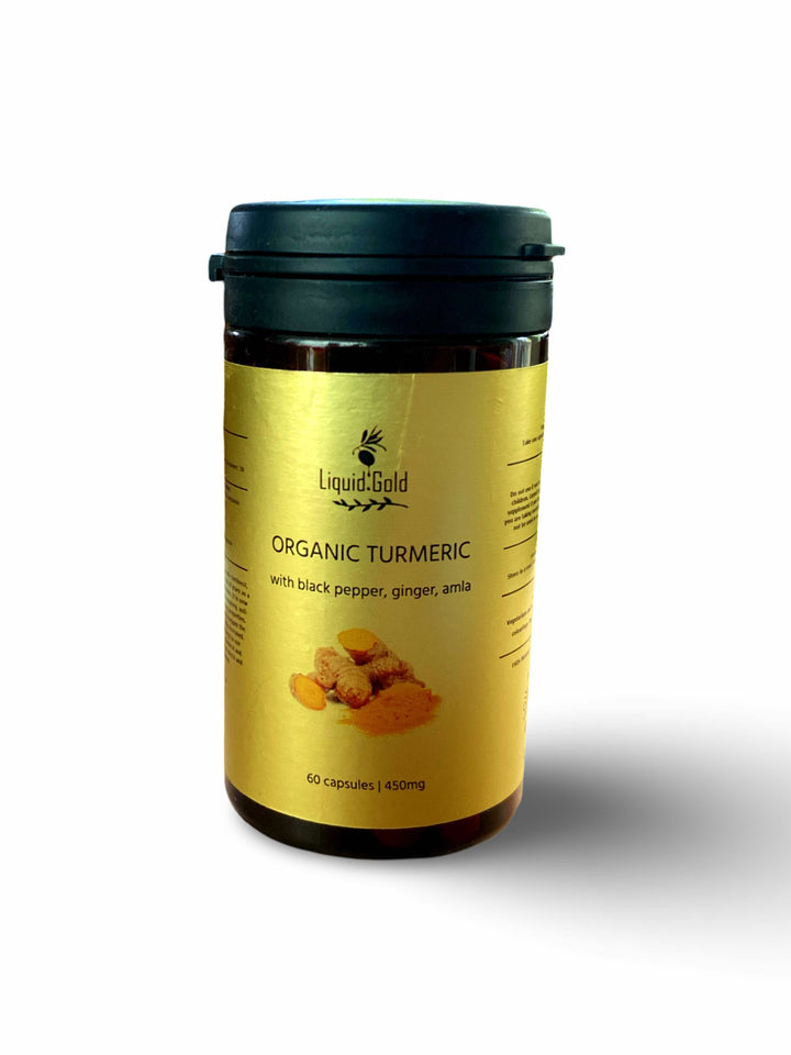 Turmeric capsules - with Black Pepper, Ginger and Amla | 450mg Capsules, 60 Capsules