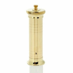 Tall Chef Pepper Grinder Mill, 27cm or 33cm, 3 finishes (brass, chrome, nickel), hand made in Greece
