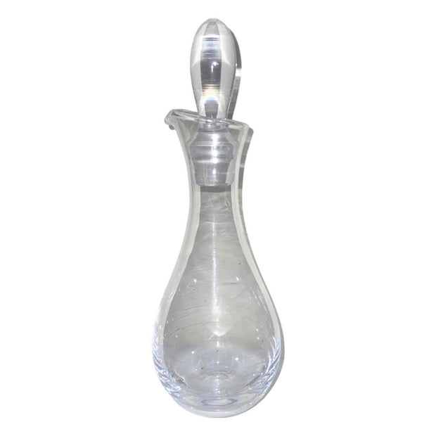 Glass stoppered Oil decanter, amphora, mouth blown