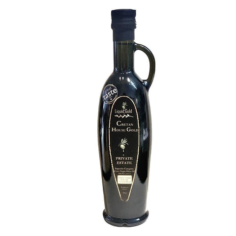 House Gold is a premium Greek extra virgin olive oil made from koroneiki and tsounatic olives, cold extracted, cold pressed, november 2022 harvest, low acidity, great taste awar