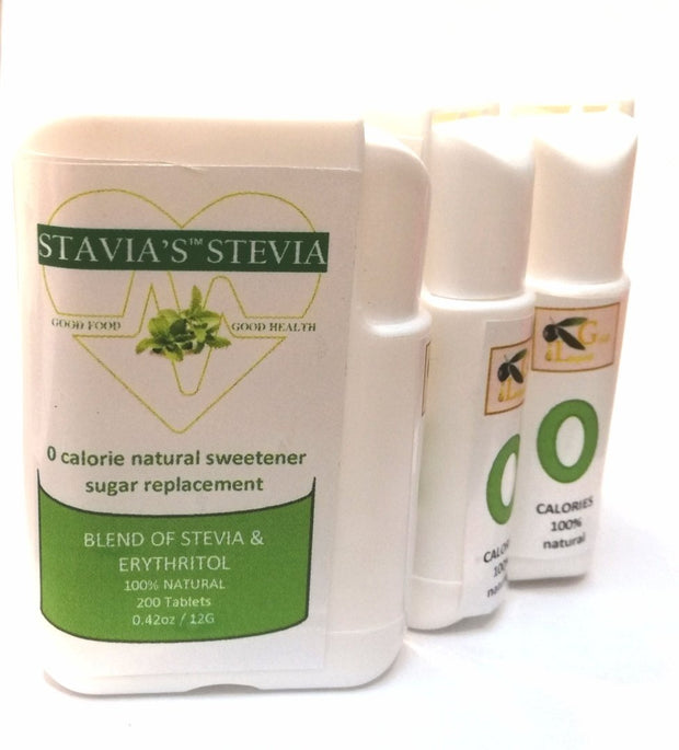 Stavia’s™ Stevia tablets in Dispenser - 200 tablets, by Liquid Gold Products