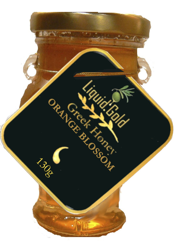 Greek orange blossom honey, great taste award 2 stars, amphora jar 130 gr