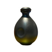 Hand made ceramic olive oil bottle with air tight stopper - 500ml in  matt black, ergonomic grip