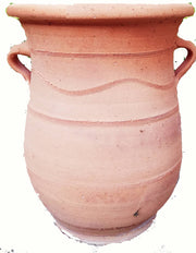 Cretan handmade pot/ planter, Minoan patterns and handles - Bogiazopitharo