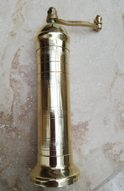 Brass Salt and Pepper Mills, 20.5 cm (models 103, 108) hand made in Greece