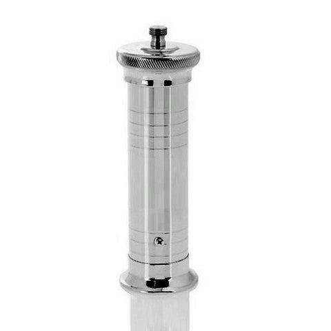 Hand made in Greece - solid brass chef's pepper mill grinder in chrome, 2 sizes