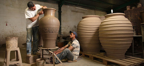 Cretan potters at work