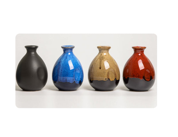 Ceramic Decanter bottle with stopper for Olive Oil,  Vinegar, Wine or Water - 500ml in 4 colours