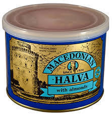 Greek Macedonian Halva with whole almonds 500 gr tins