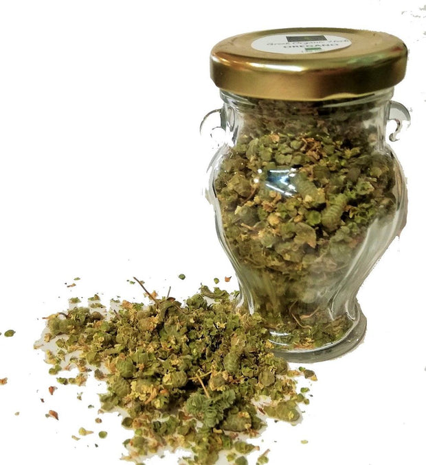 Cretan wild oregano in amphora jar