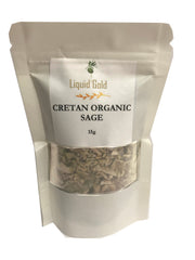 Greek dried organic sage from Crete, 15g